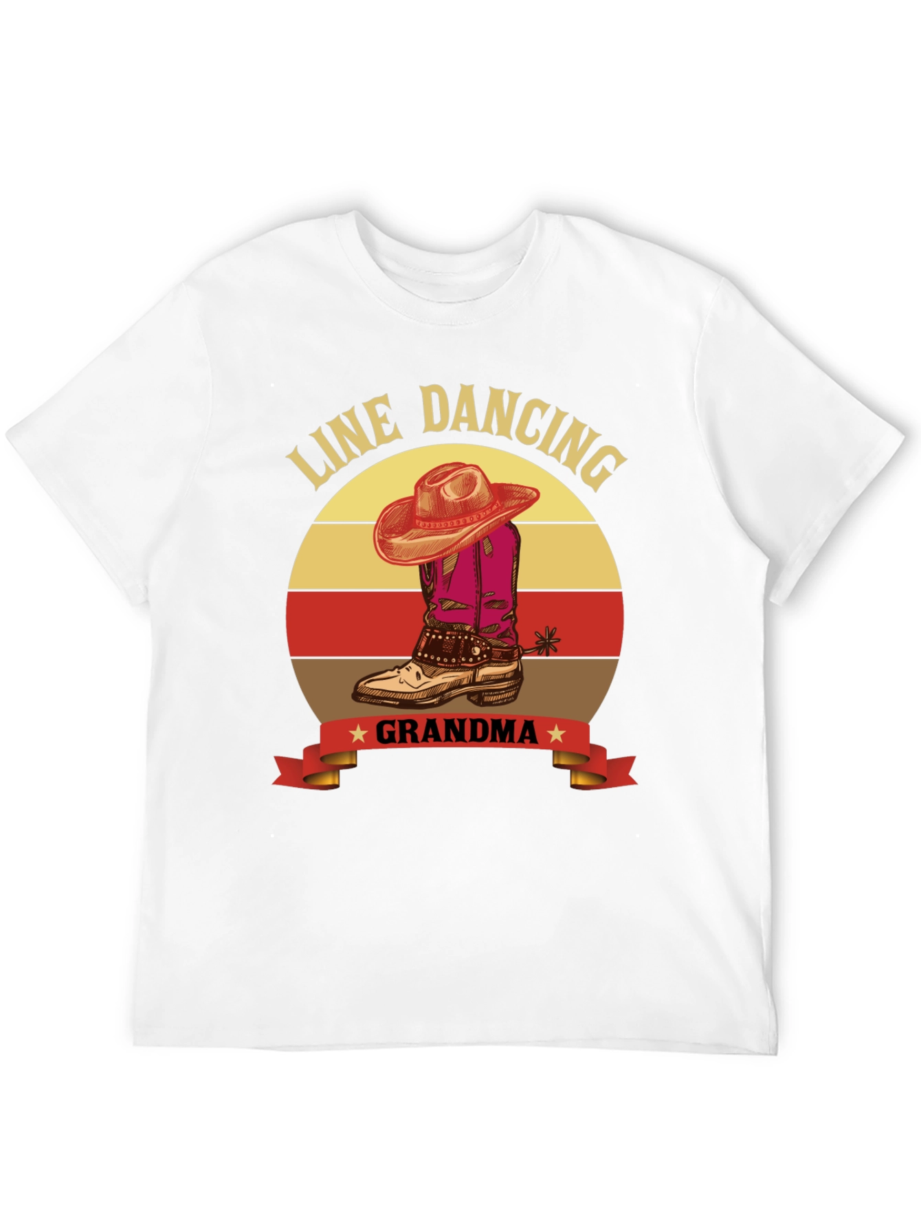 Line Dancing Grandma T-Shirt - Western Style