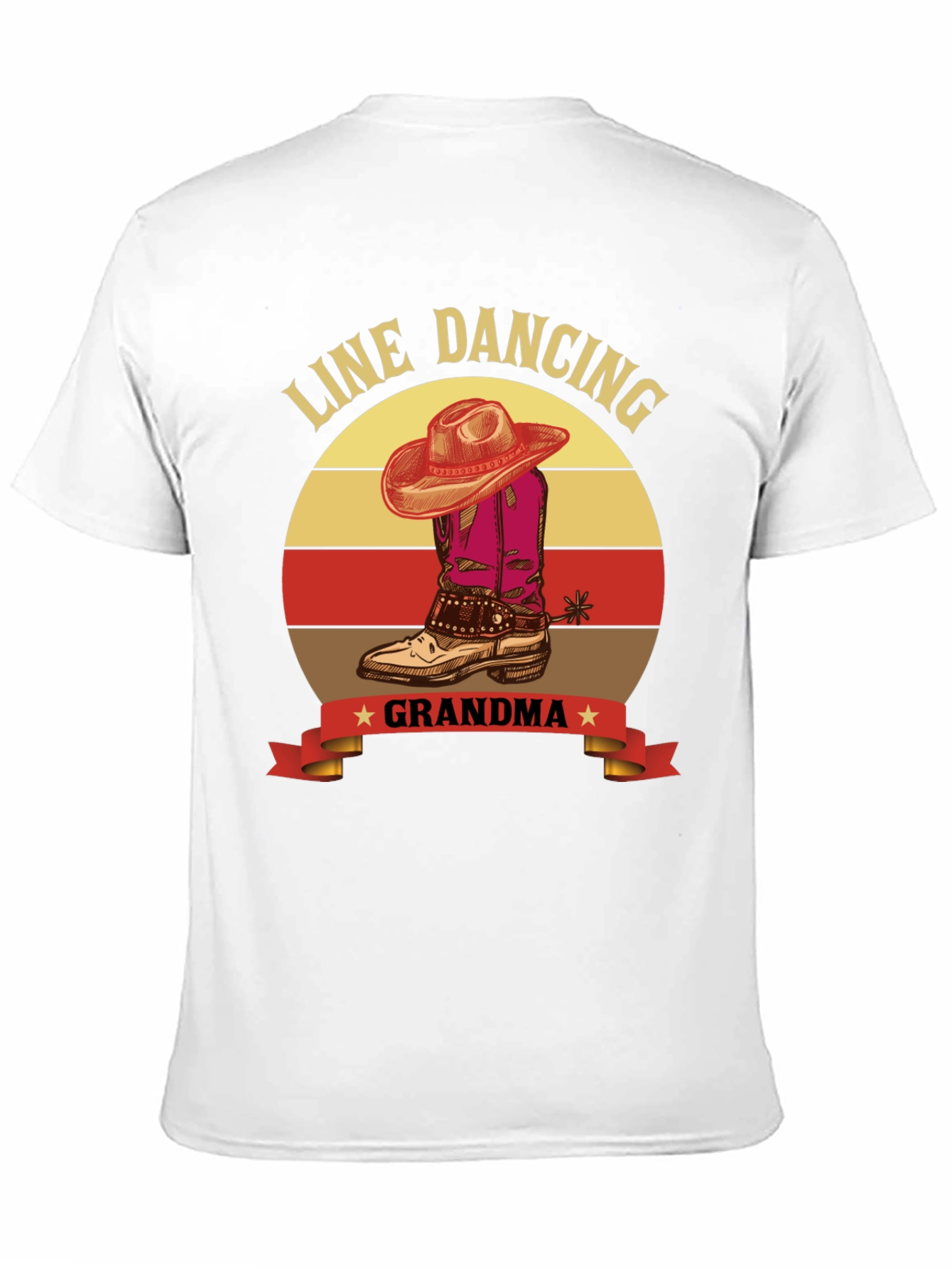 Line Dancing Grandma T-Shirt - Western Style