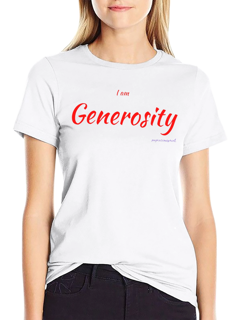 I am Generosity Black T-Shirt