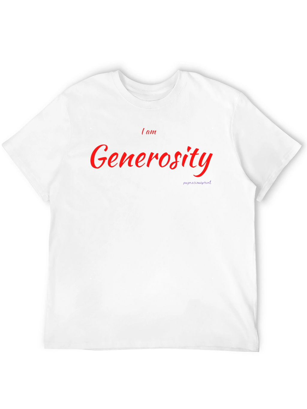 I am Generosity Black T-Shirt