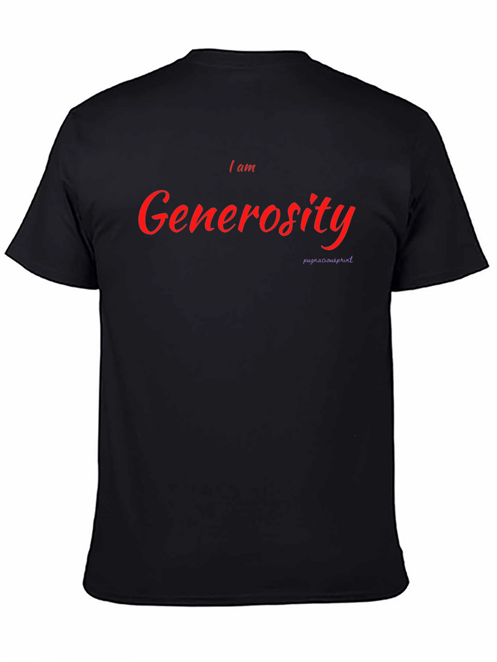 I am Generosity Black T-Shirt
