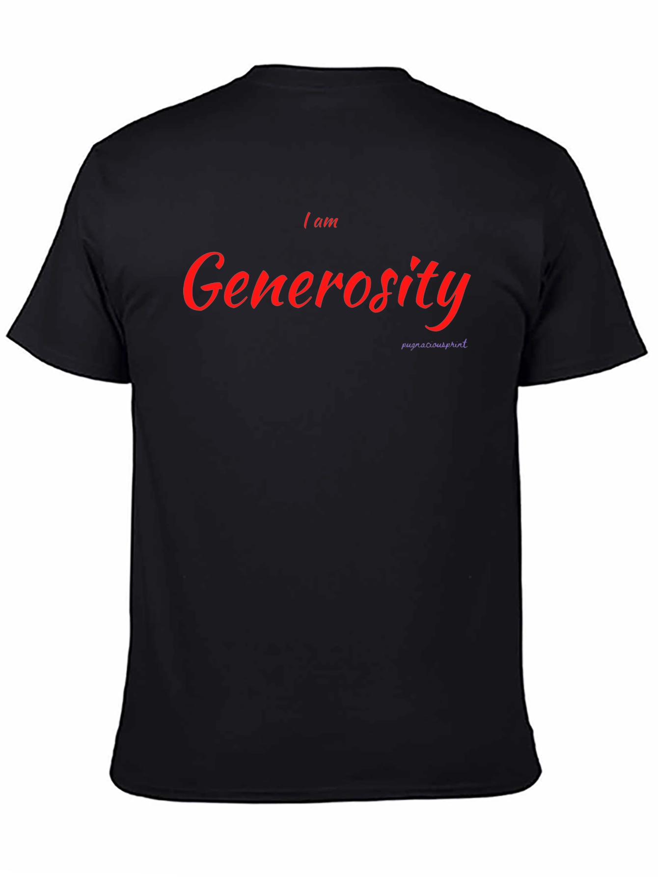 I am Generosity Black T-Shirt