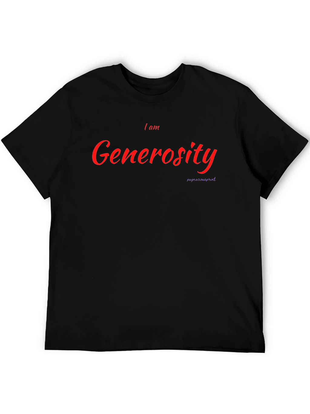 I am Generosity Black T-Shirt