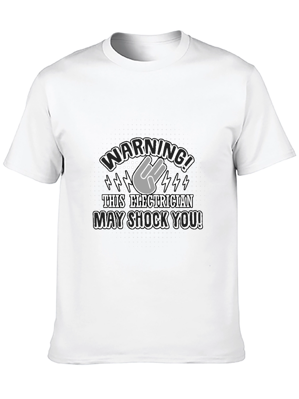 Warning! Electrician T-Shirt - Funny Electric Shock Design