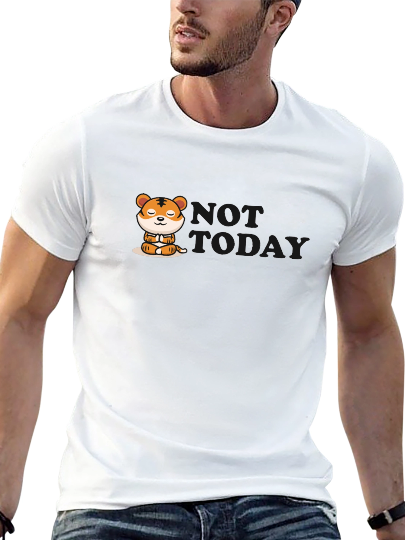 Zen Tiger Graphic Tee - Relaxed Vibe
