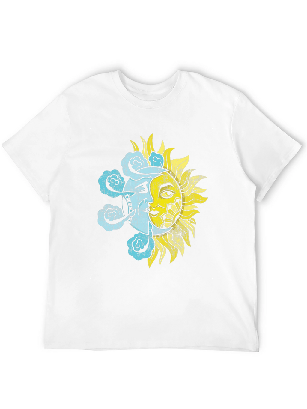 Celestial Sun & Moon Graphic T-Shirt