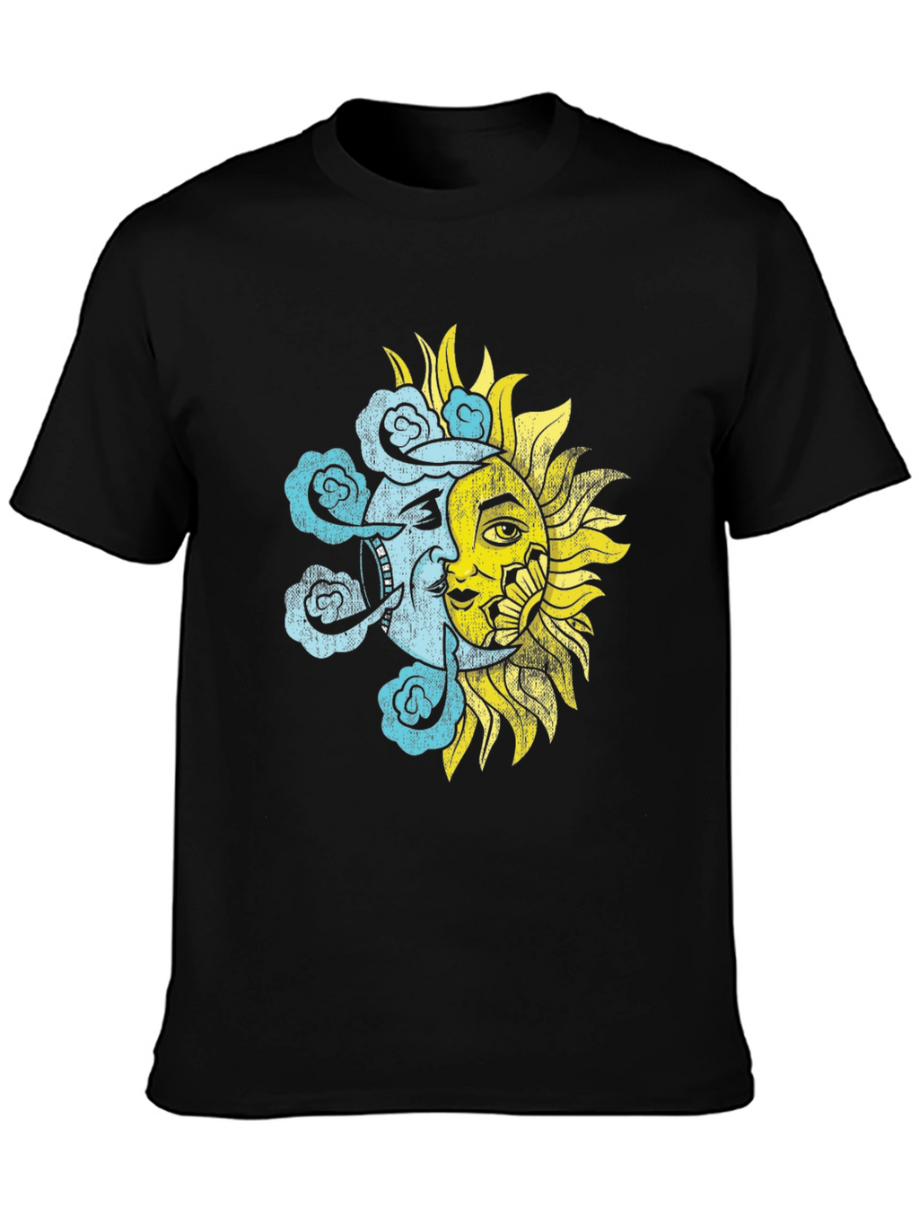 Celestial Sun & Moon Graphic T-Shirt