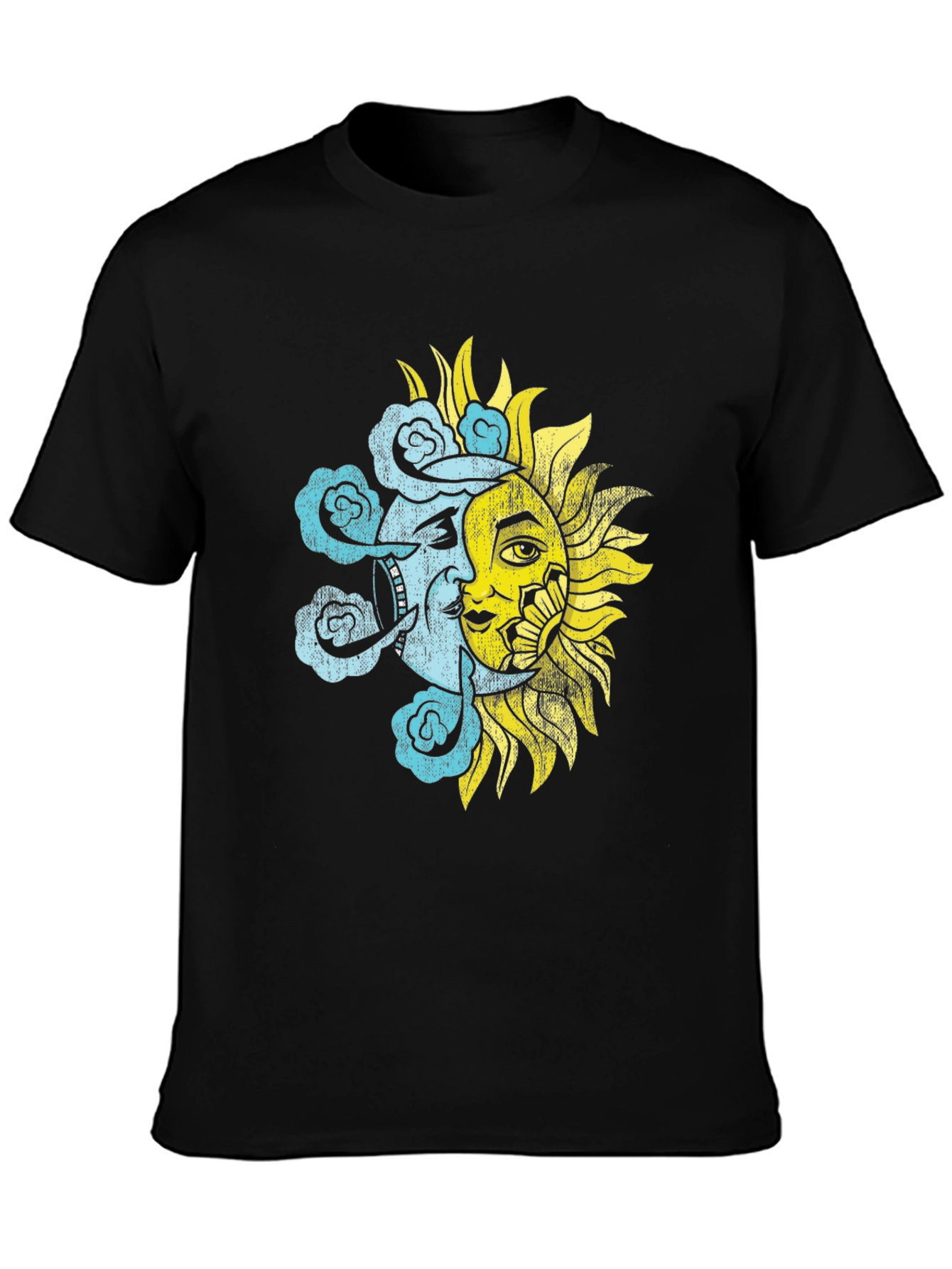 Celestial Sun & Moon Graphic T-Shirt