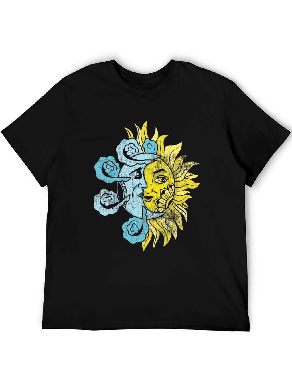 Celestial Sun & Moon Graphic T-Shirt
