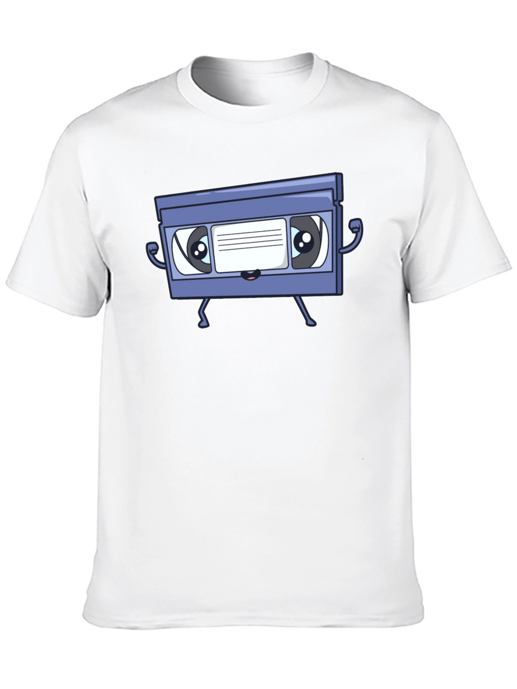 Retro VHS Tape Character Graphic T-Shirt