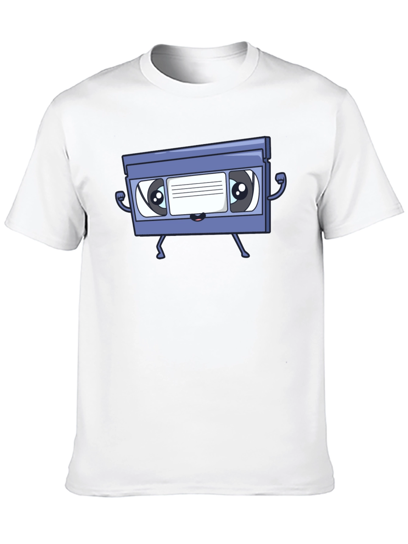Retro VHS Tape Character Graphic T-Shirt