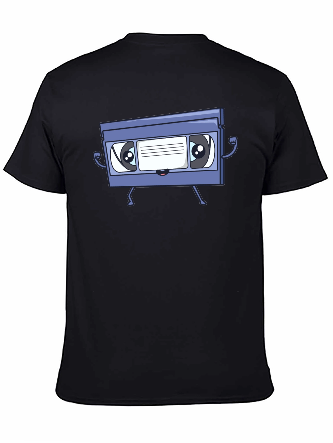 Retro VHS Tape Character Graphic T-Shirt