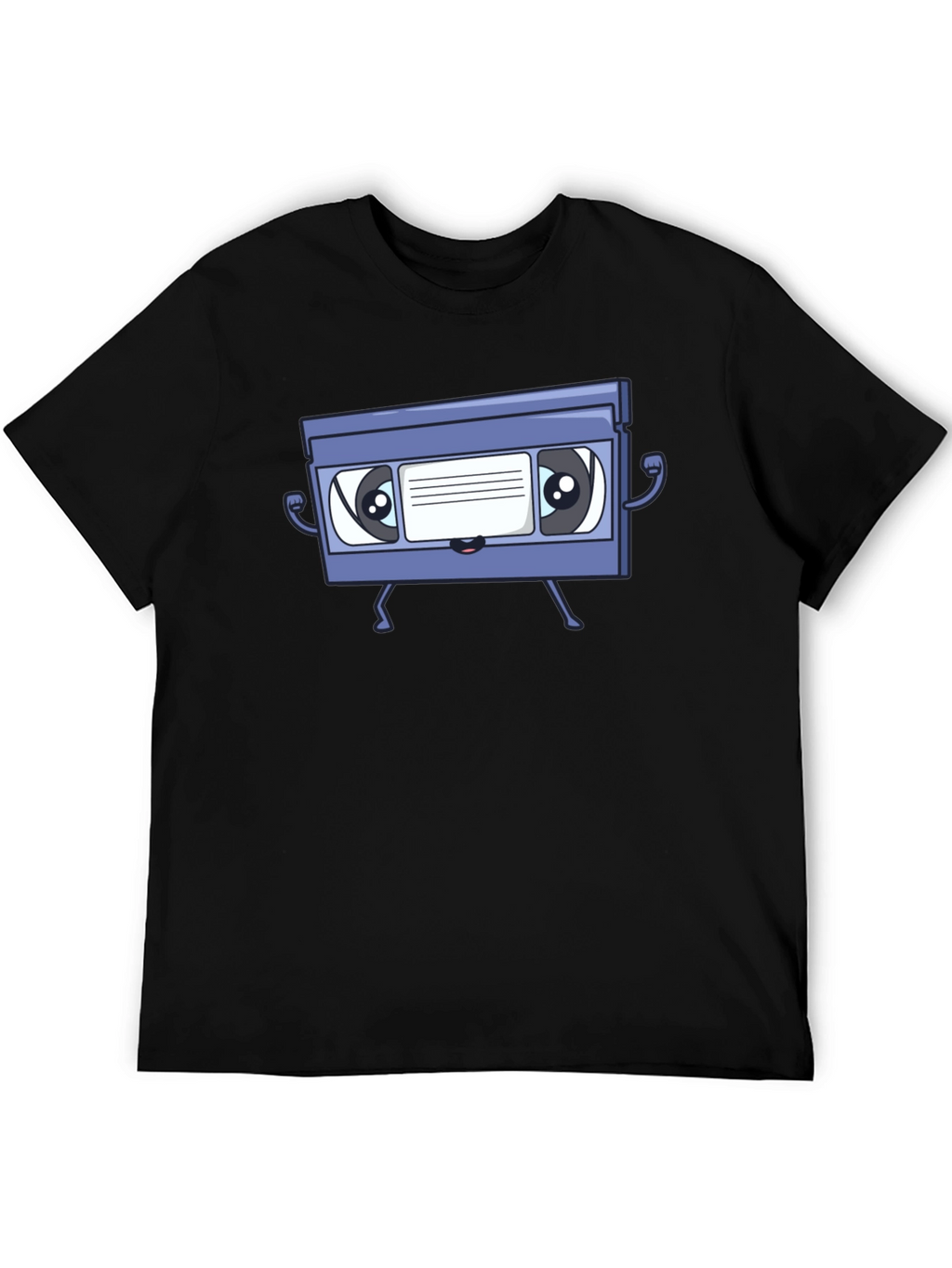Retro VHS Tape Character Graphic T-Shirt