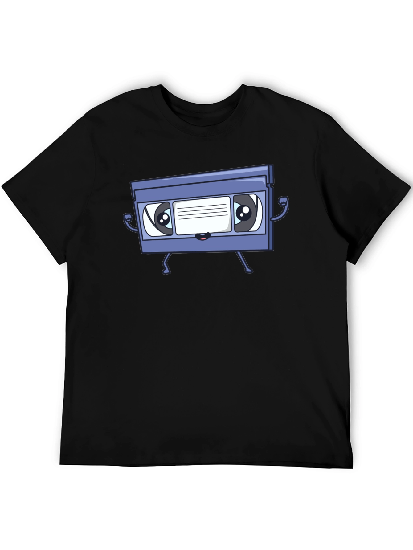 Retro VHS Tape Character Graphic T-Shirt