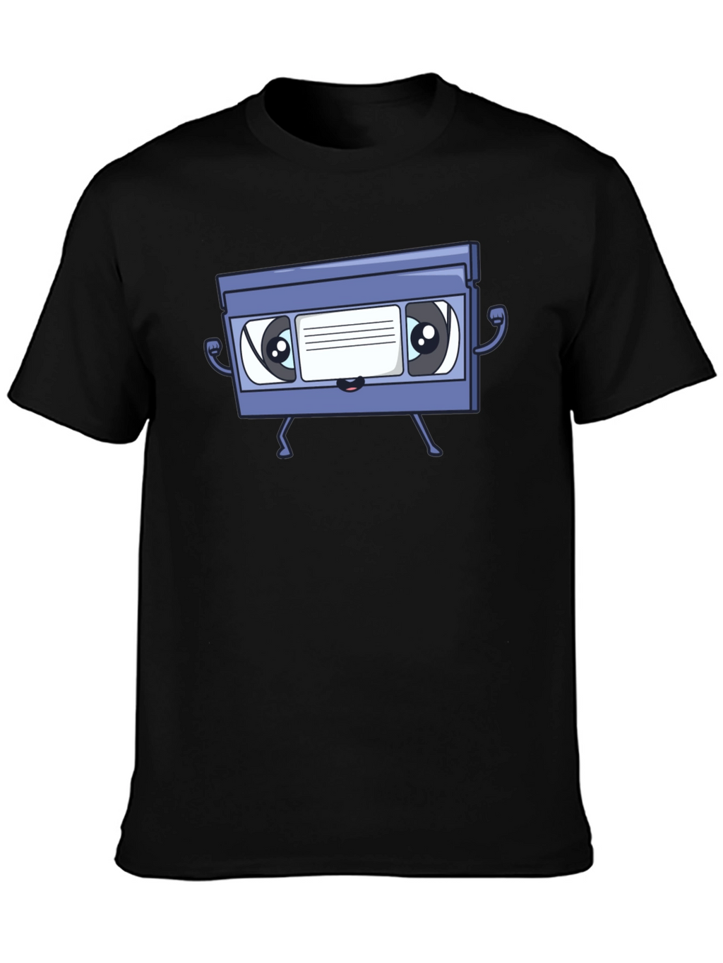 Retro VHS Tape Character Graphic T-Shirt