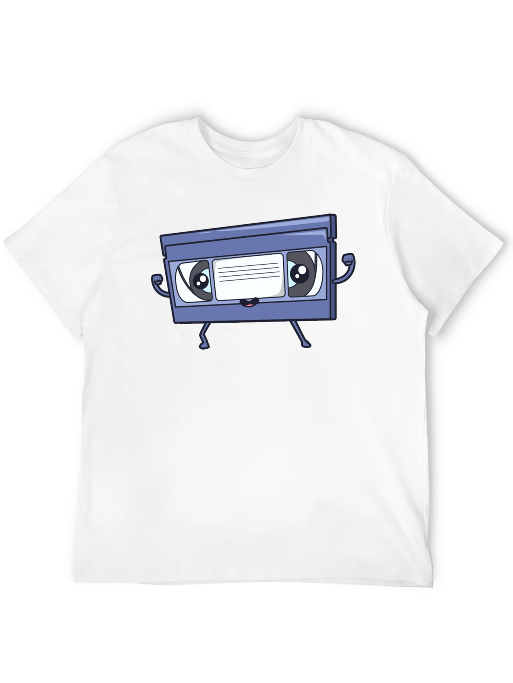 Retro VHS Tape Character Graphic T-Shirt