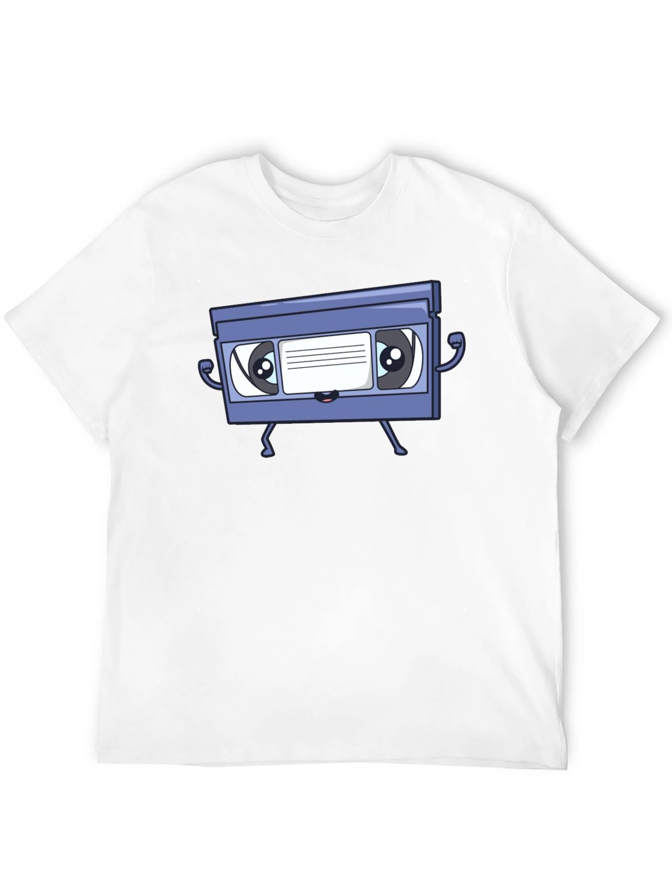 Retro VHS Tape Character Graphic T-Shirt