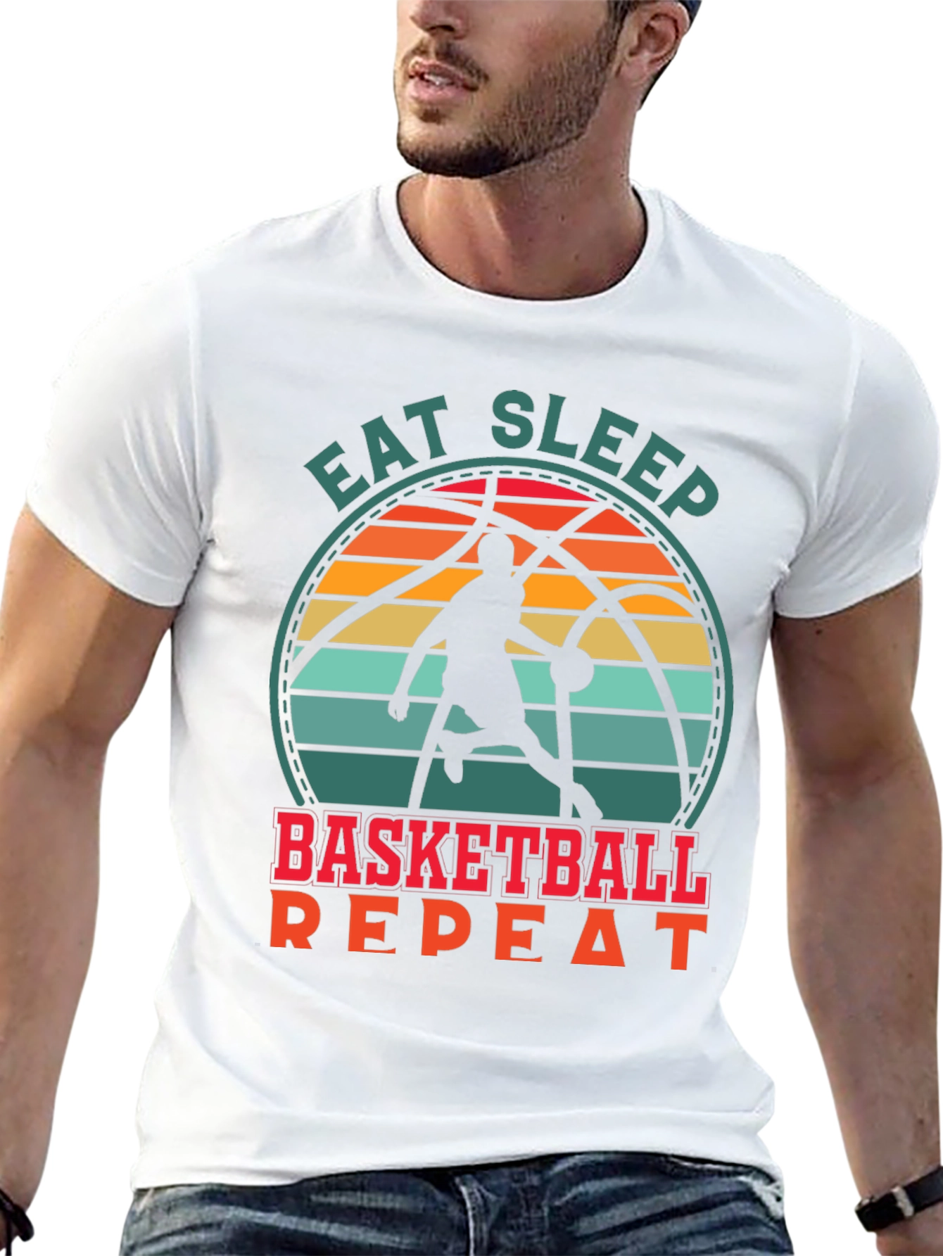 Eat Sleep Basketball Repeat T-Shirt