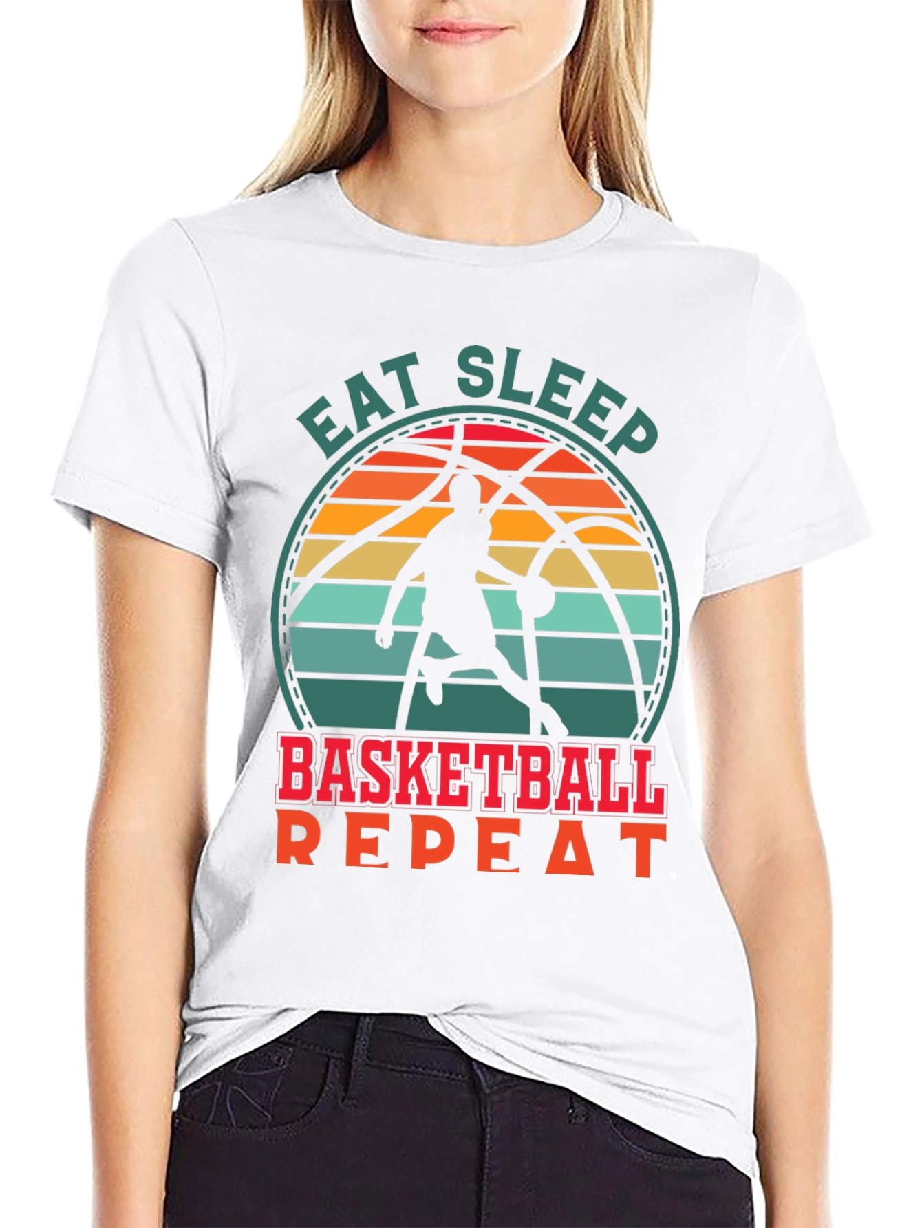 Eat Sleep Basketball Repeat T-Shirt