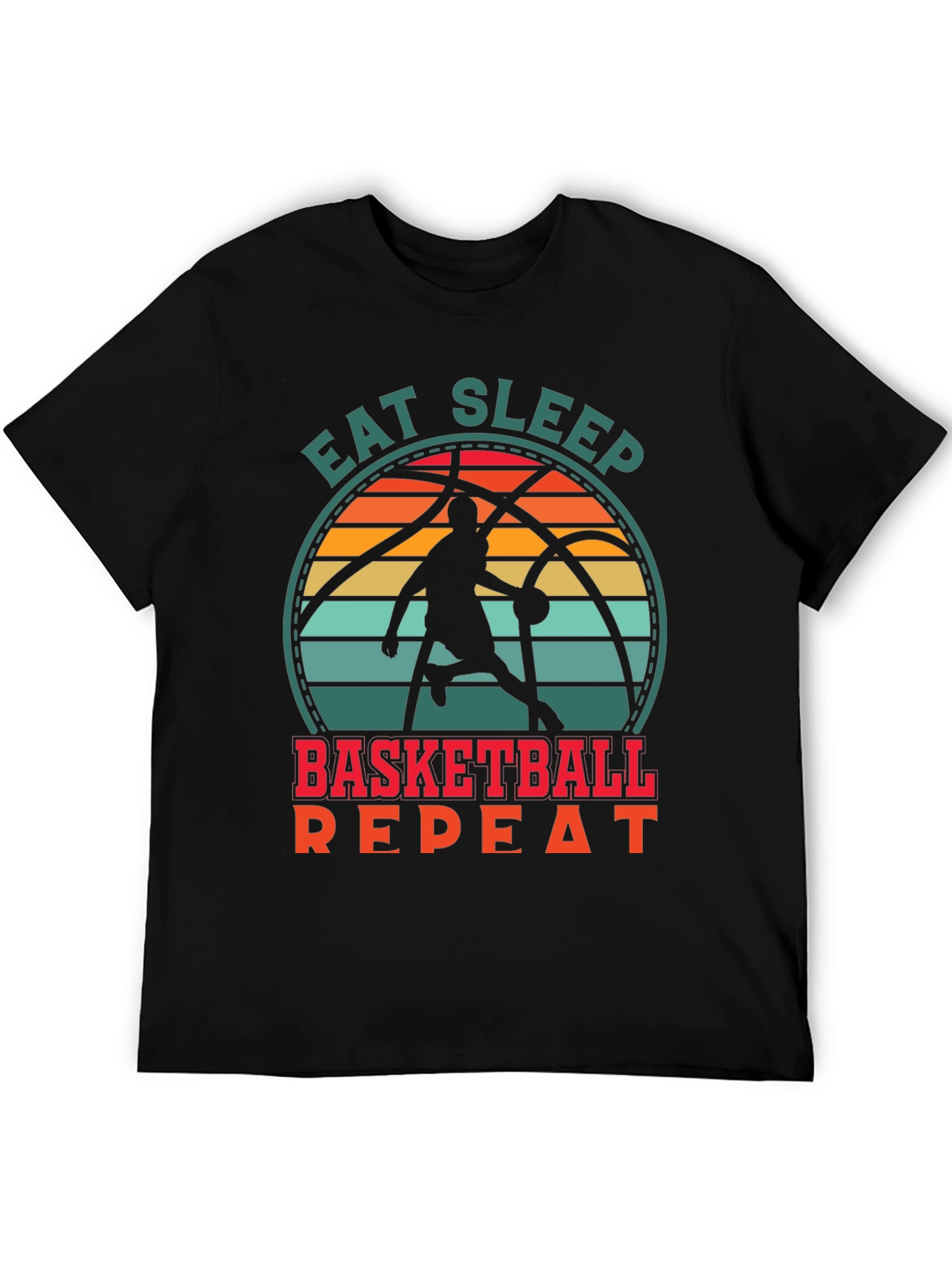 Eat Sleep Basketball Repeat T-Shirt
