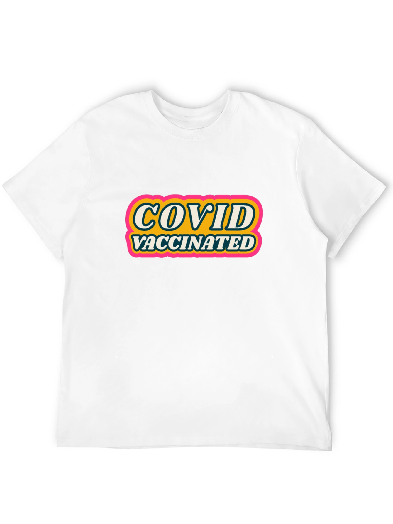 COVID Vaccinated Graphic Tee - Black