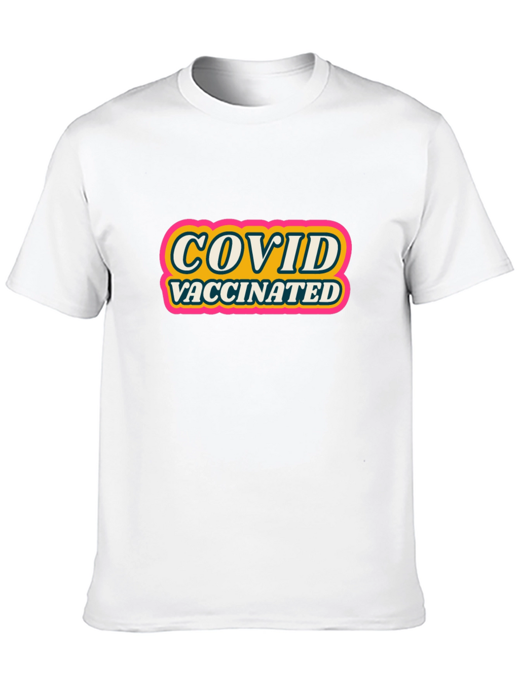COVID Vaccinated Graphic Tee - Black