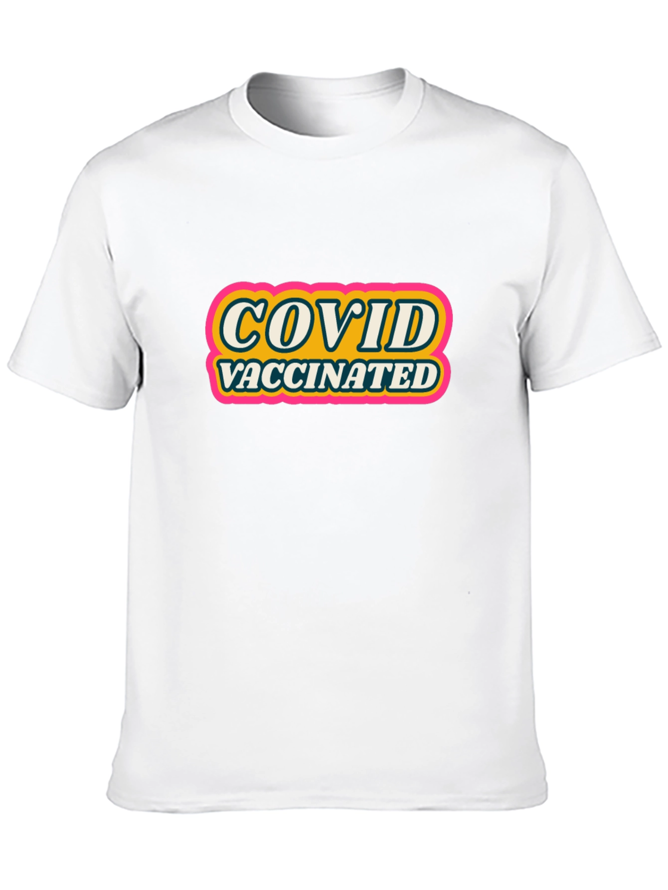 COVID Vaccinated Graphic Tee - Black
