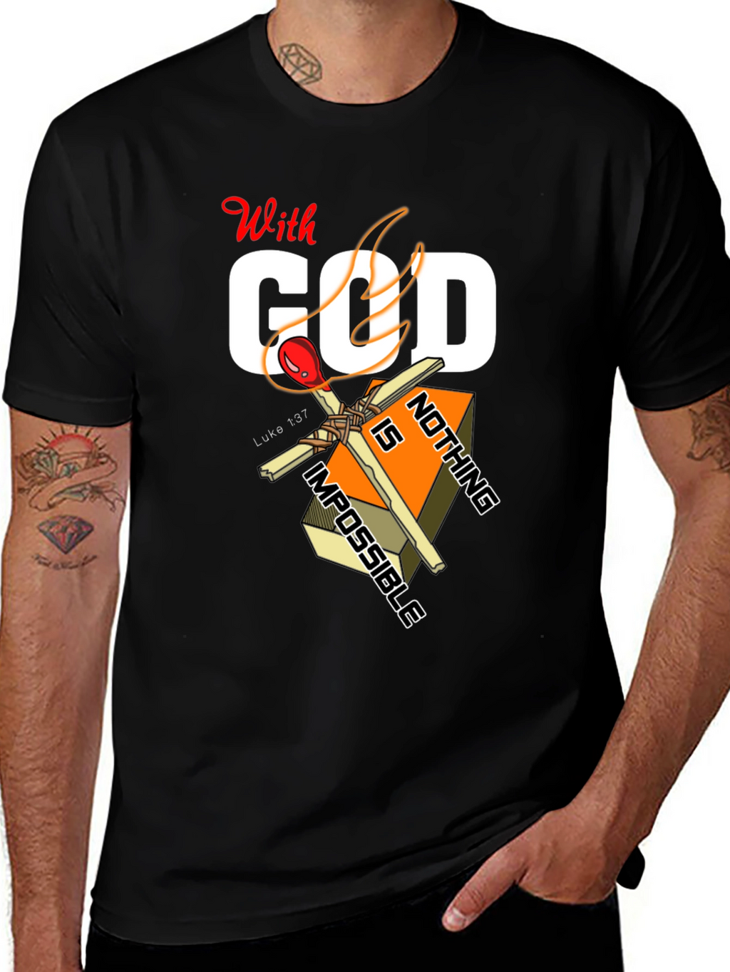 With God Nothing Is Impossible Graphic T-Shirt