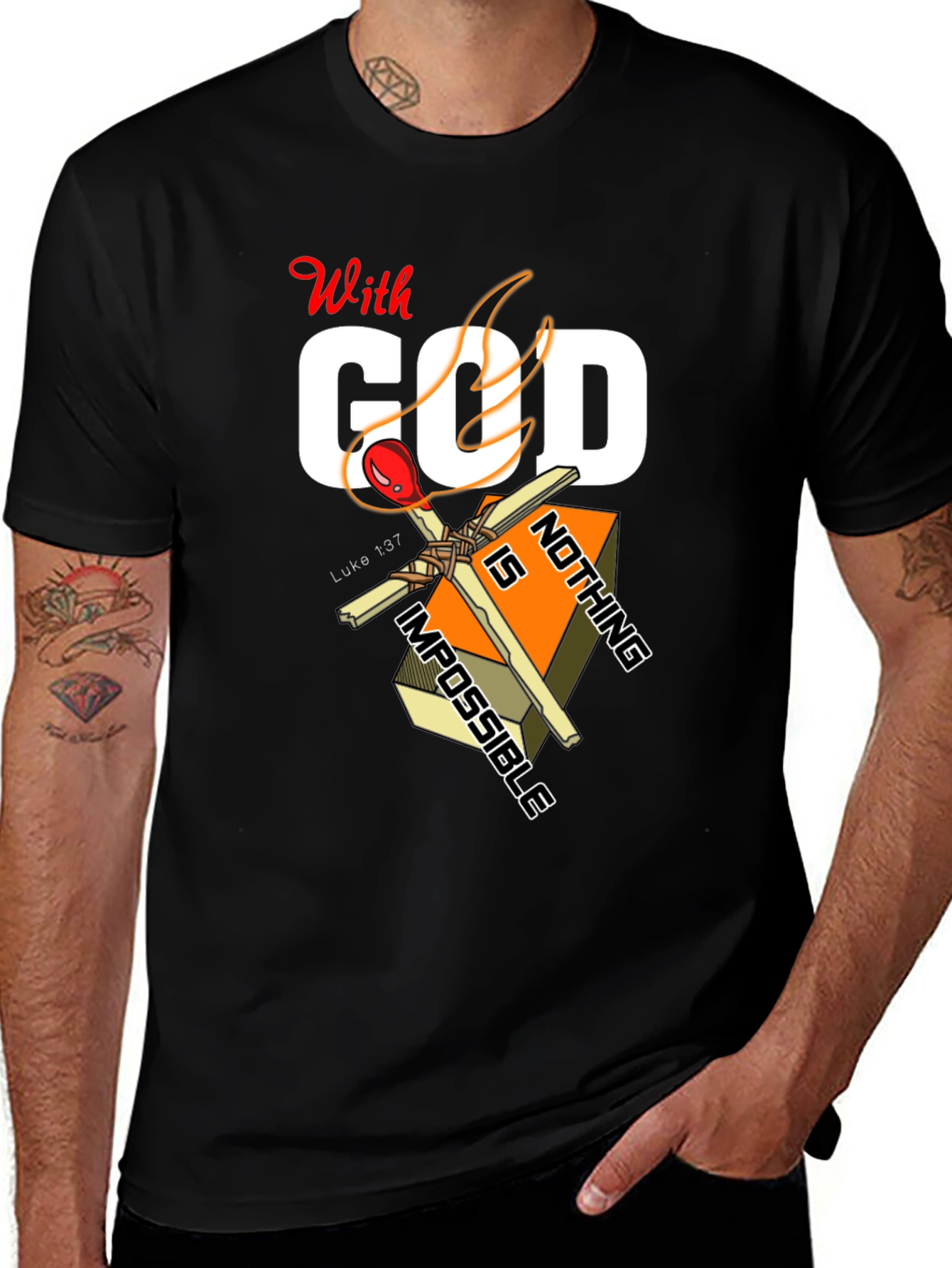 With God Nothing Is Impossible Graphic T-Shirt