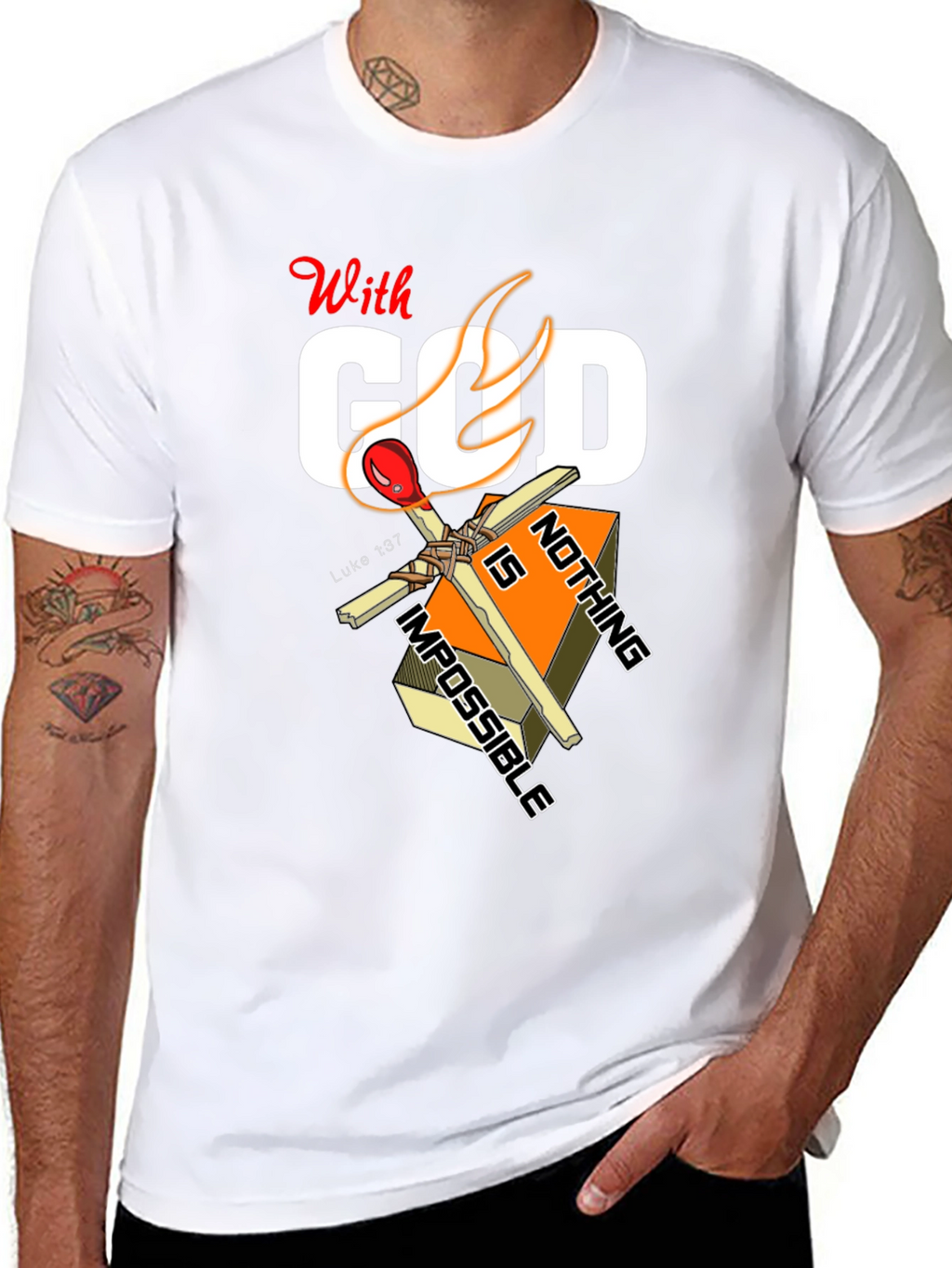 With God Nothing Is Impossible Graphic T-Shirt