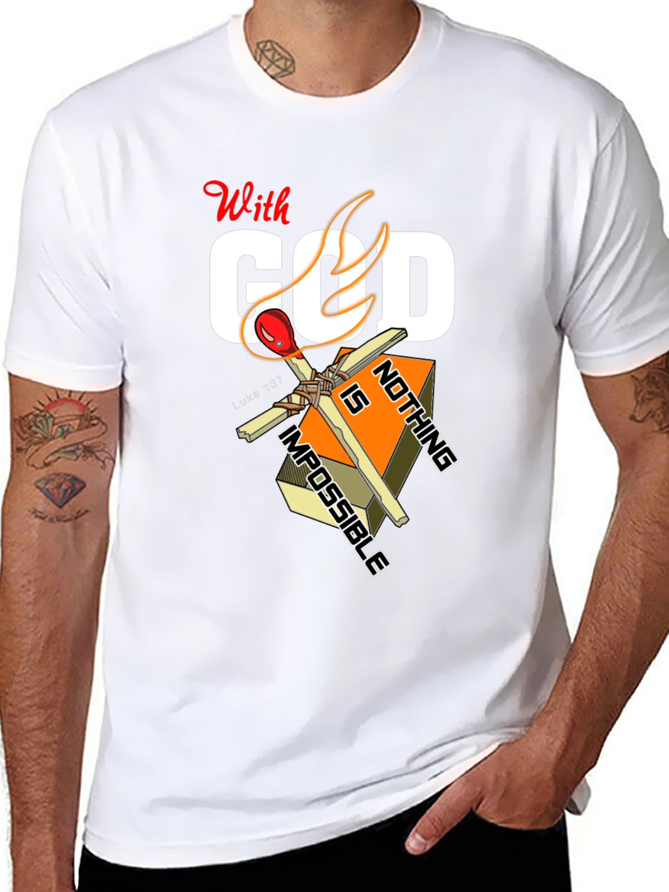 With God Nothing Is Impossible Graphic T-Shirt