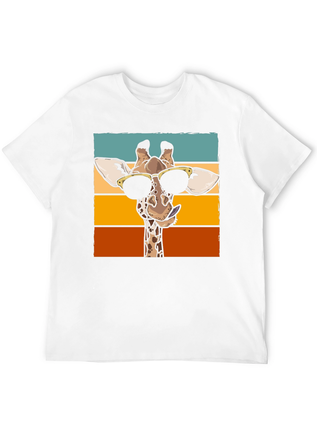 Cool Giraffe Graphic T-Shirt - Black