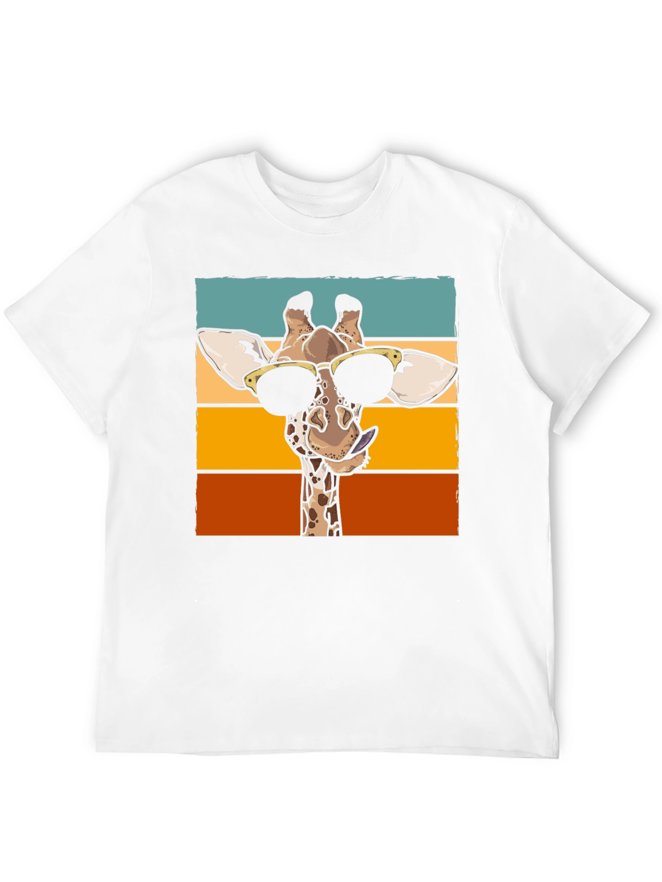 Cool Giraffe Graphic T-Shirt - Black