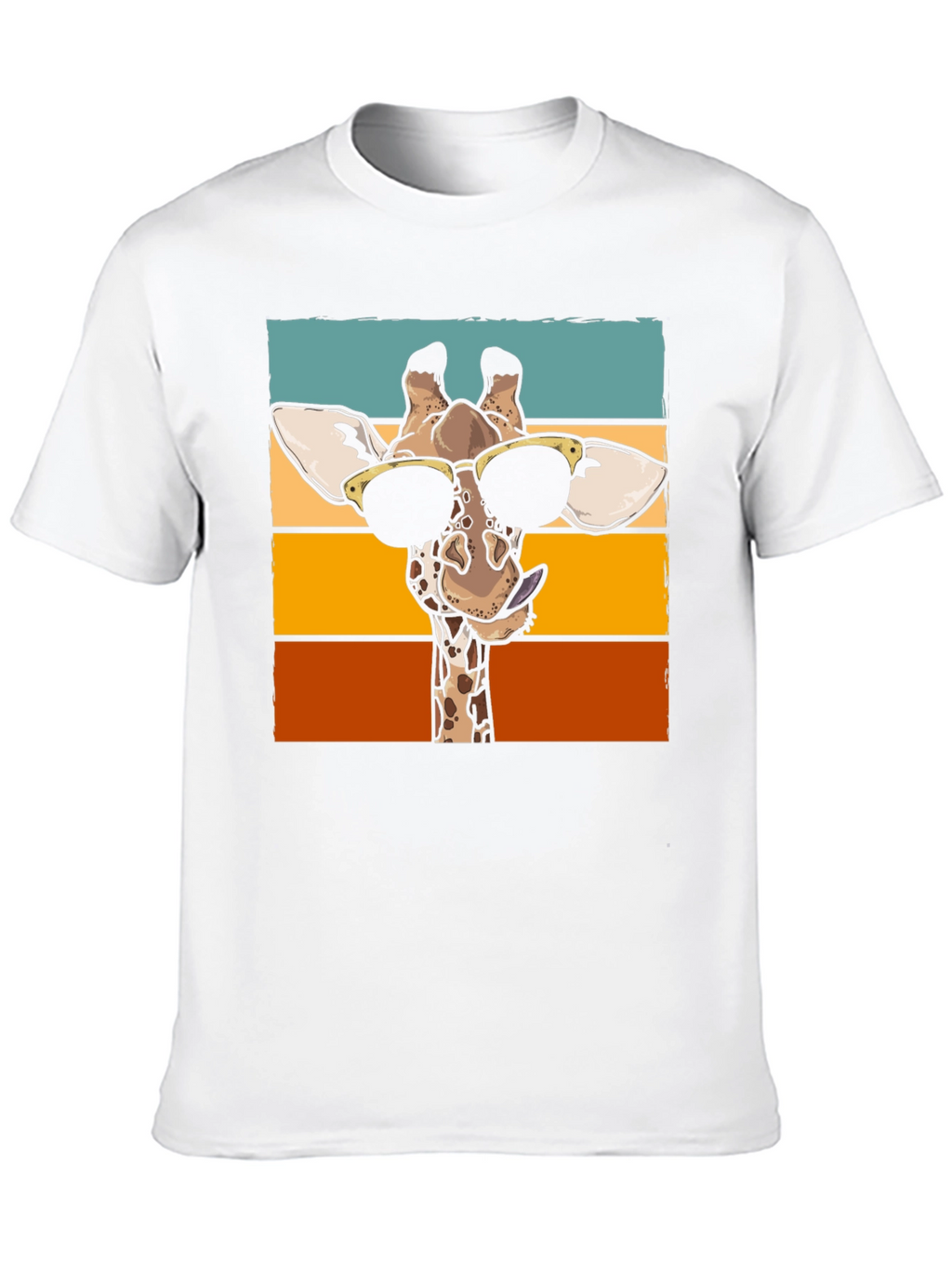 Cool Giraffe Graphic T-Shirt - Black