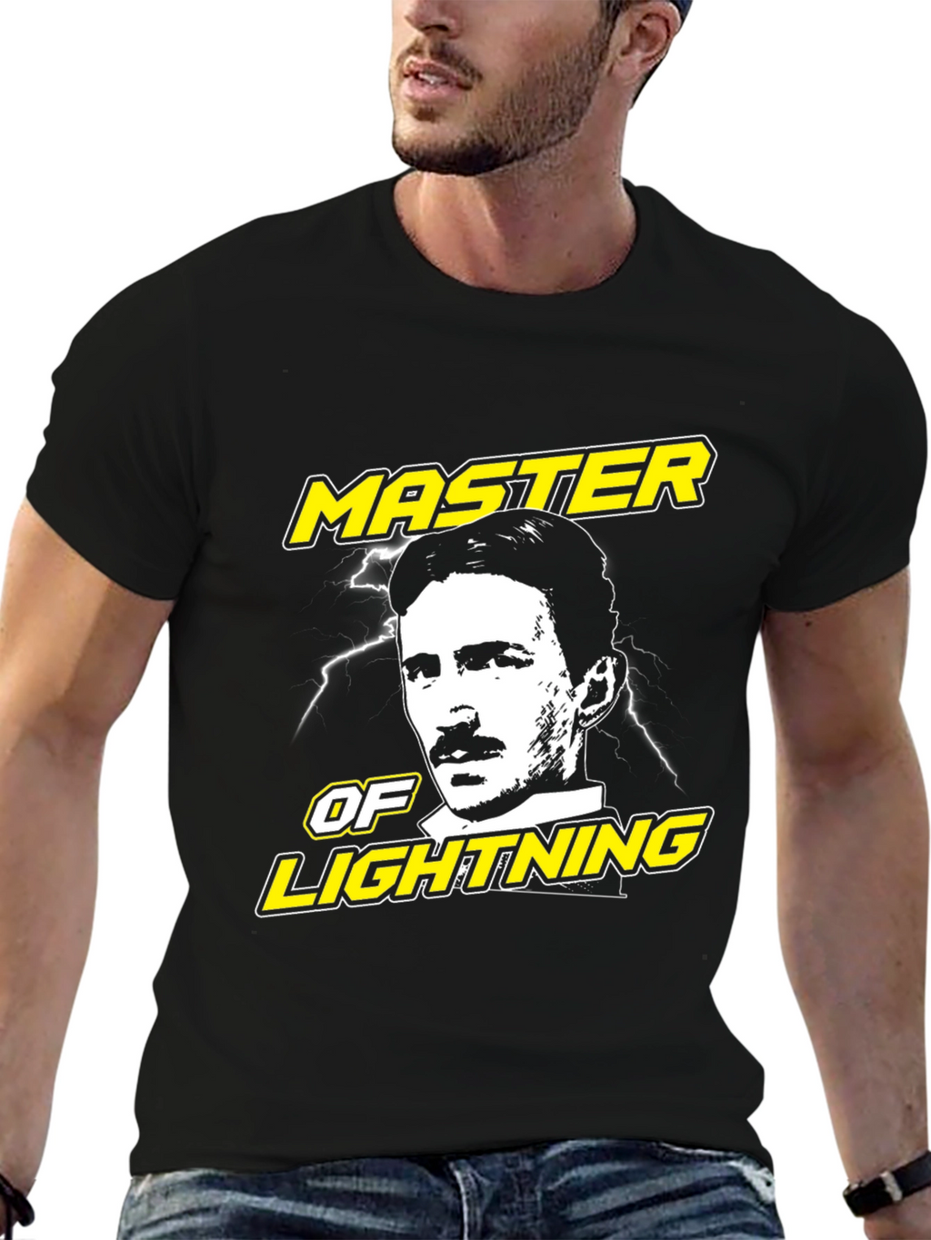 Master of Lightning Tesla Graphic T-Shirt