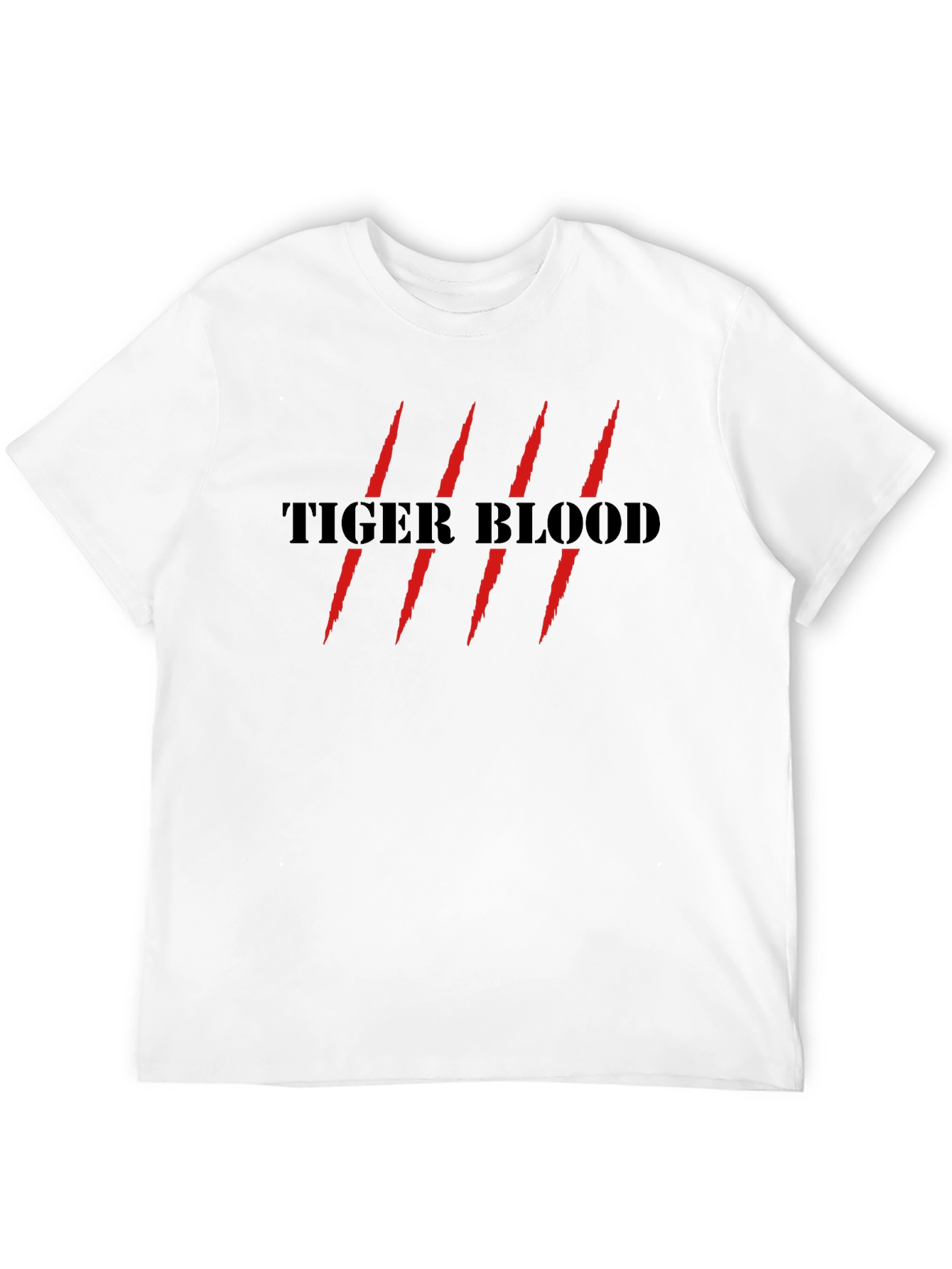 Tiger Blood Graphic Tee - Mens Short Sleeve Black T-Shirt