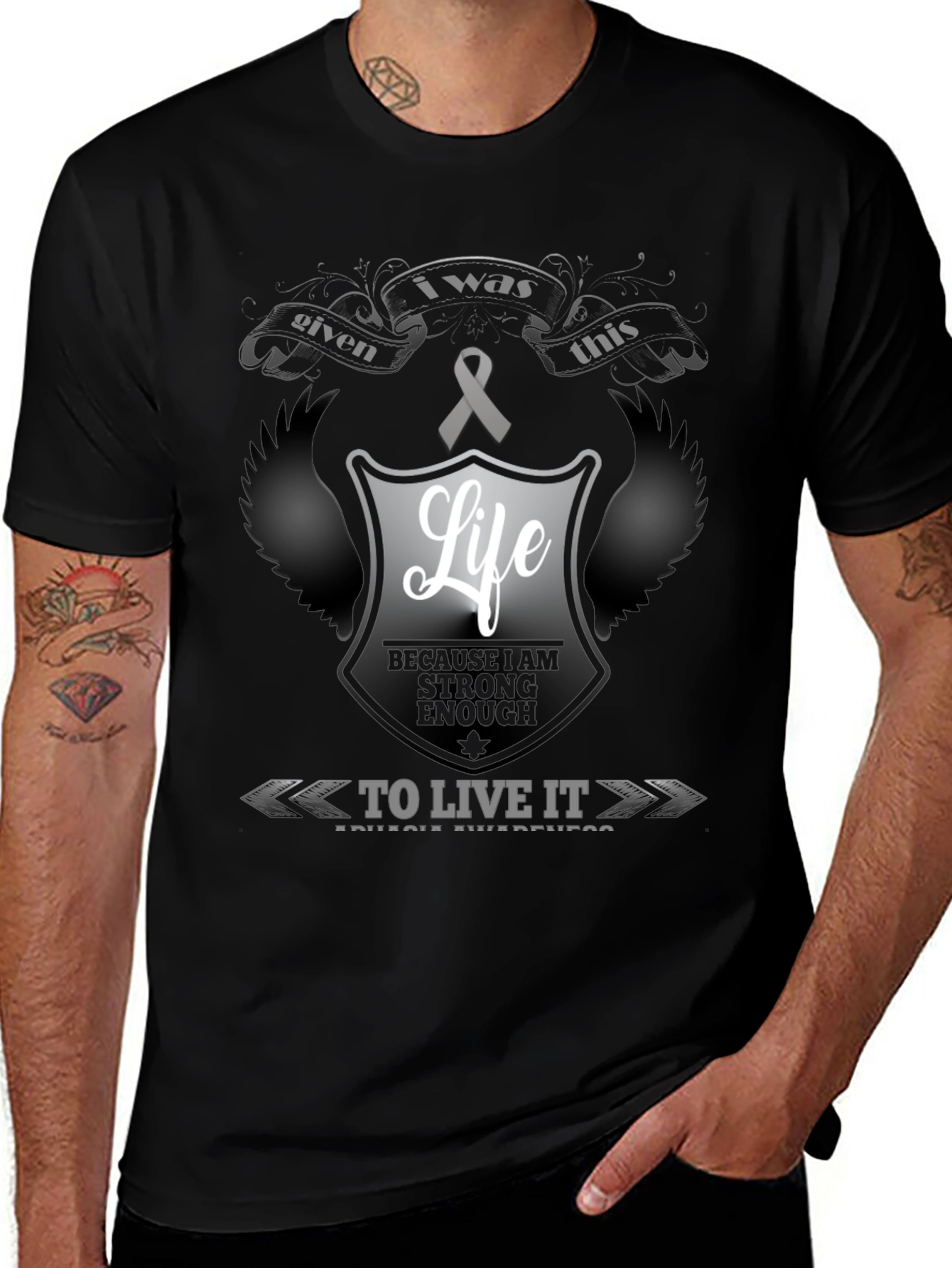 Strong Enough Life Awareness Tee