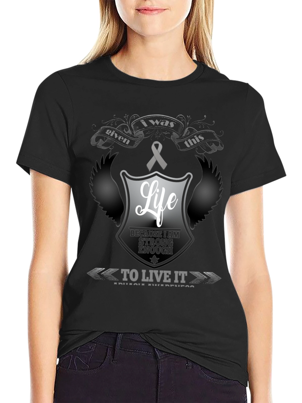 Strong Enough Life Awareness Tee