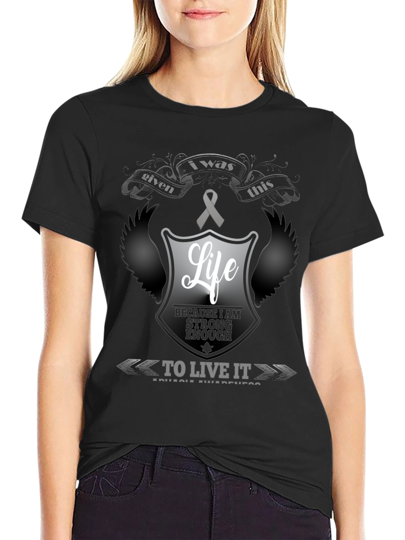 Strong Enough Life Awareness Tee