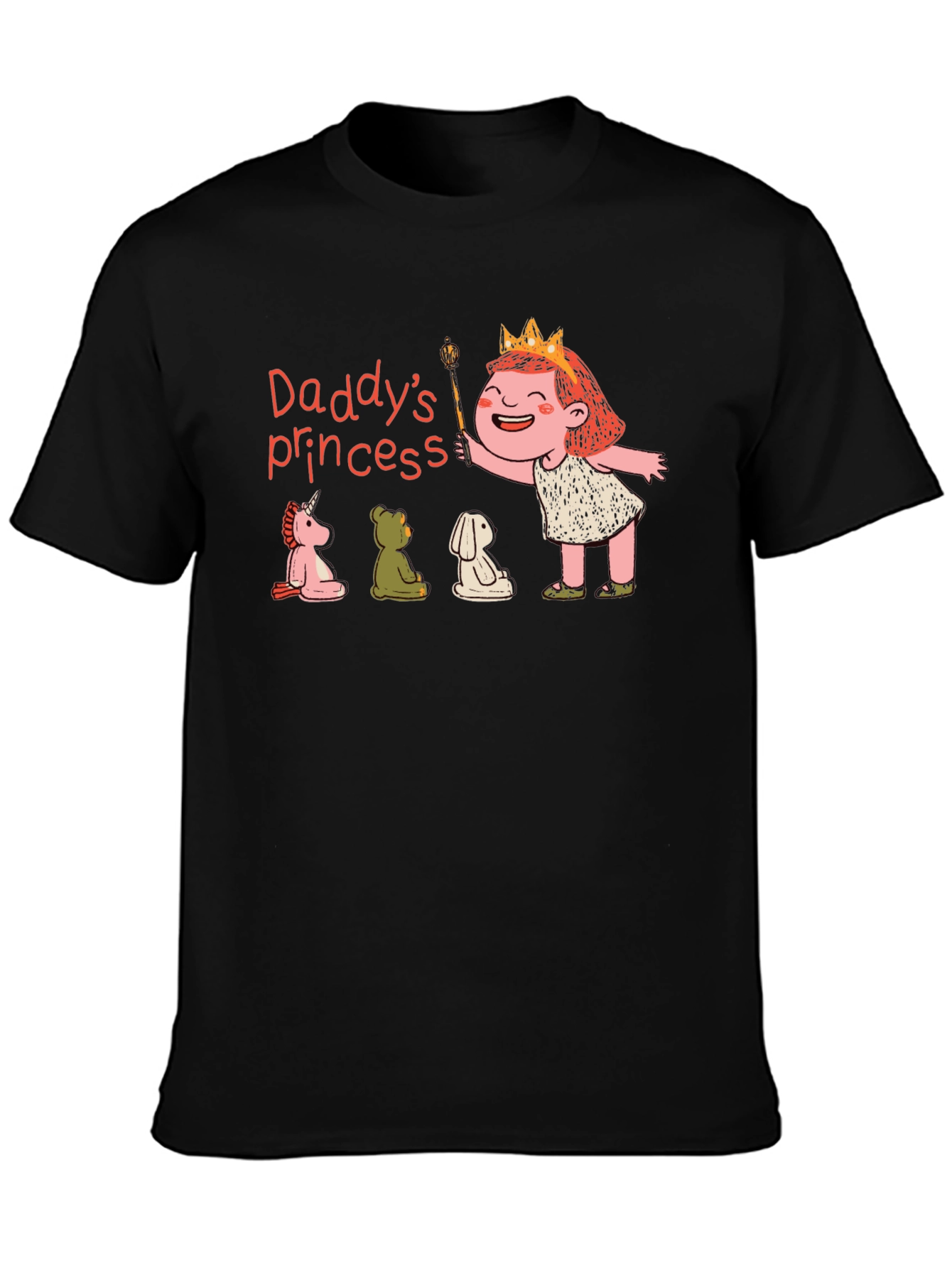 Daddys Princess T-Shirt Cute Cartoon Design