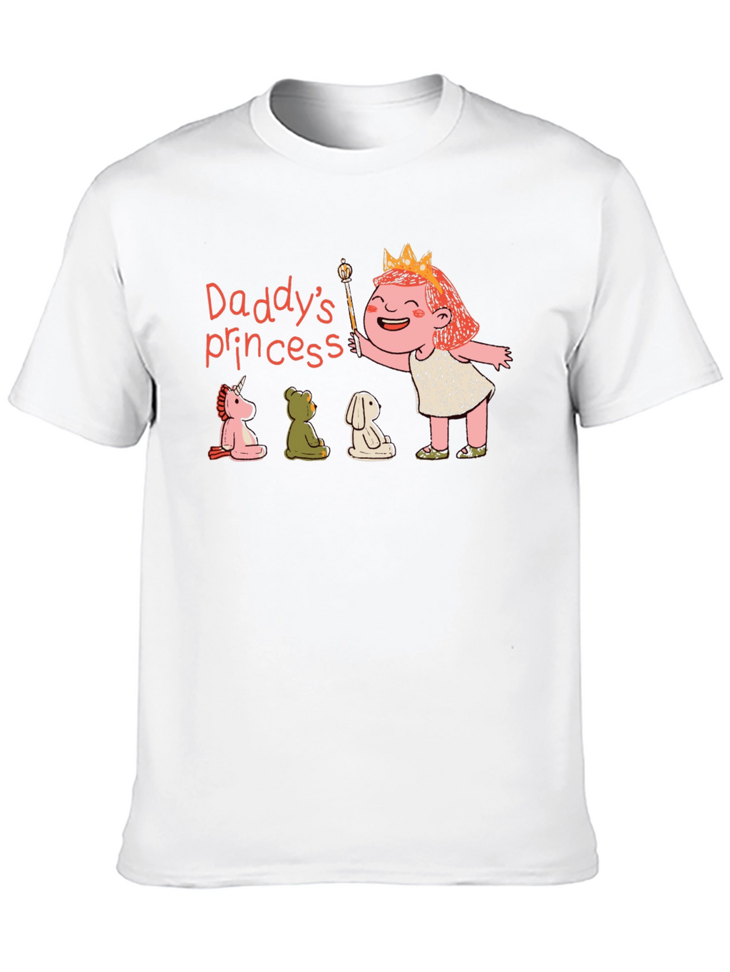 Daddys Princess T-Shirt Cute Cartoon Design