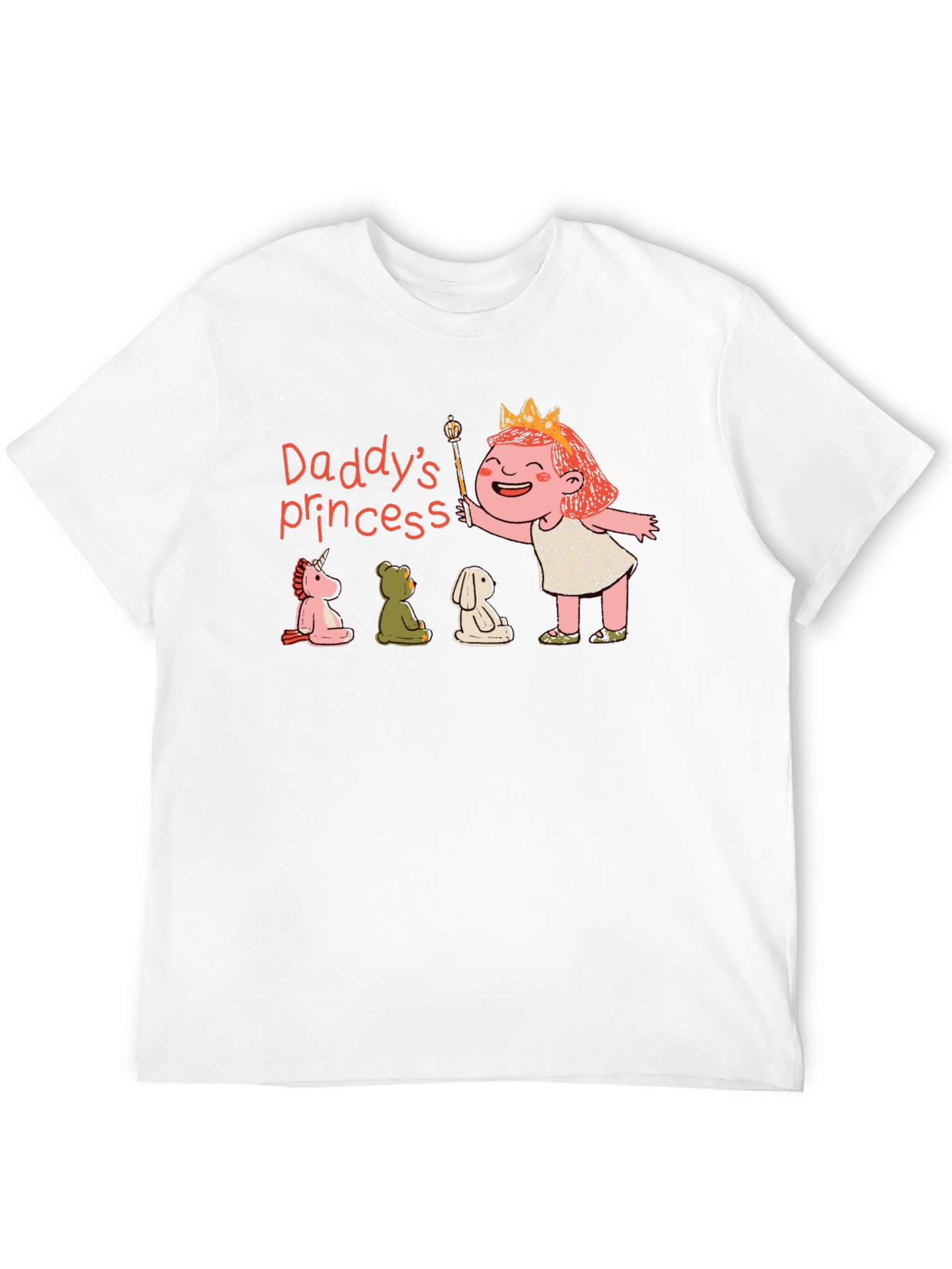 Daddys Princess T-Shirt Cute Cartoon Design