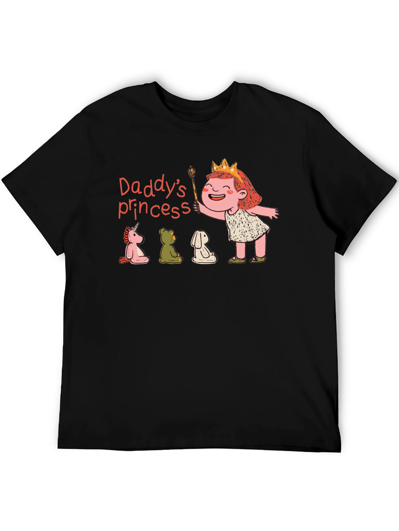 Daddys Princess T-Shirt Cute Cartoon Design
