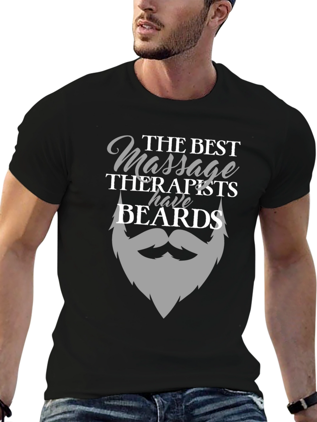 Bearded Massage Therapist T-Shirt - Funny Massage Gift