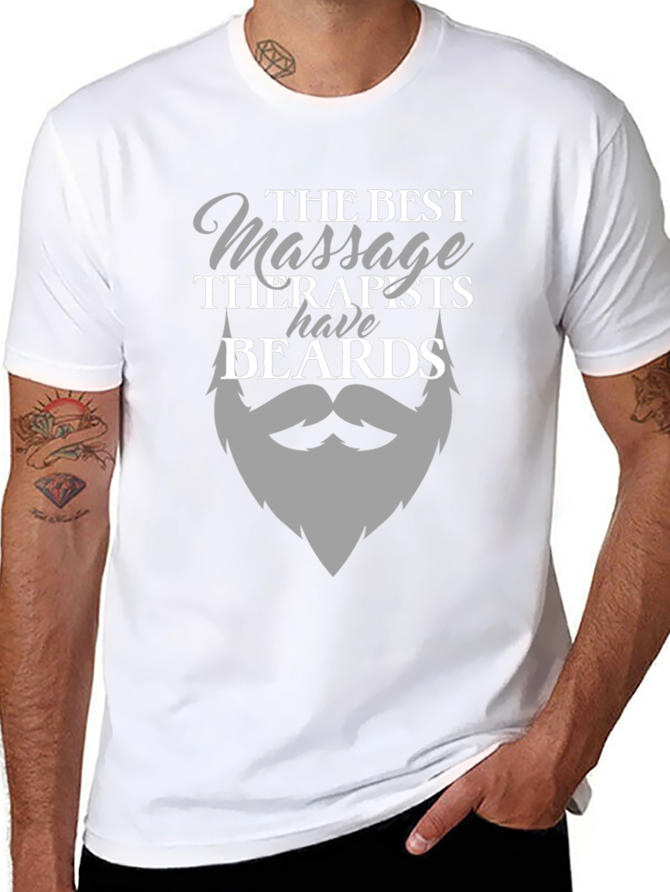 Bearded Massage Therapist T-Shirt - Funny Massage Gift