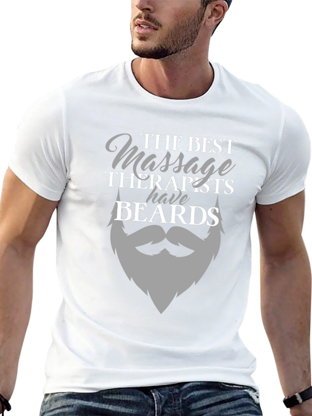 Bearded Massage Therapist T-Shirt - Funny Massage Gift