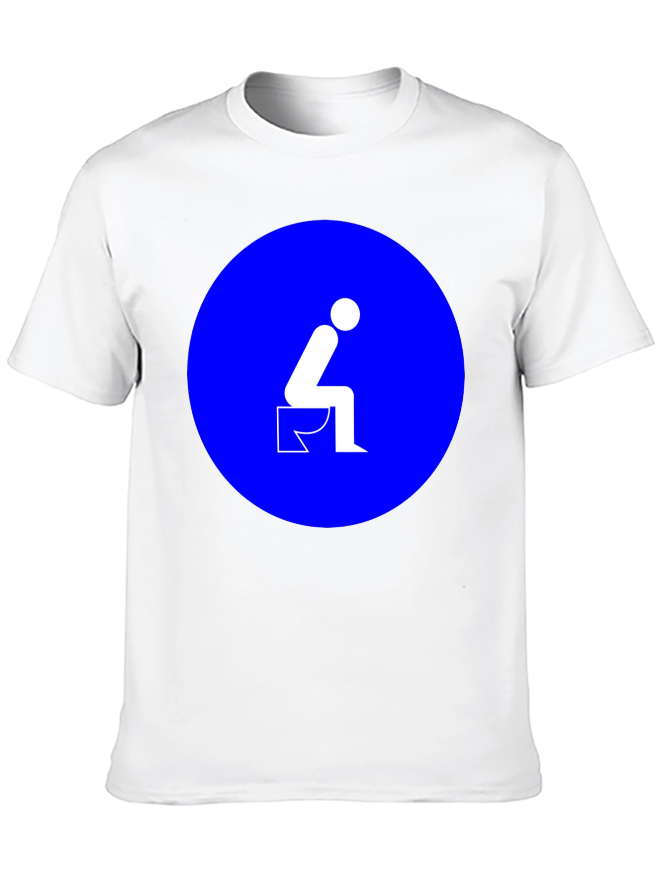 Toilet Humor Graphic Tee - Black Cotton T-Shirt