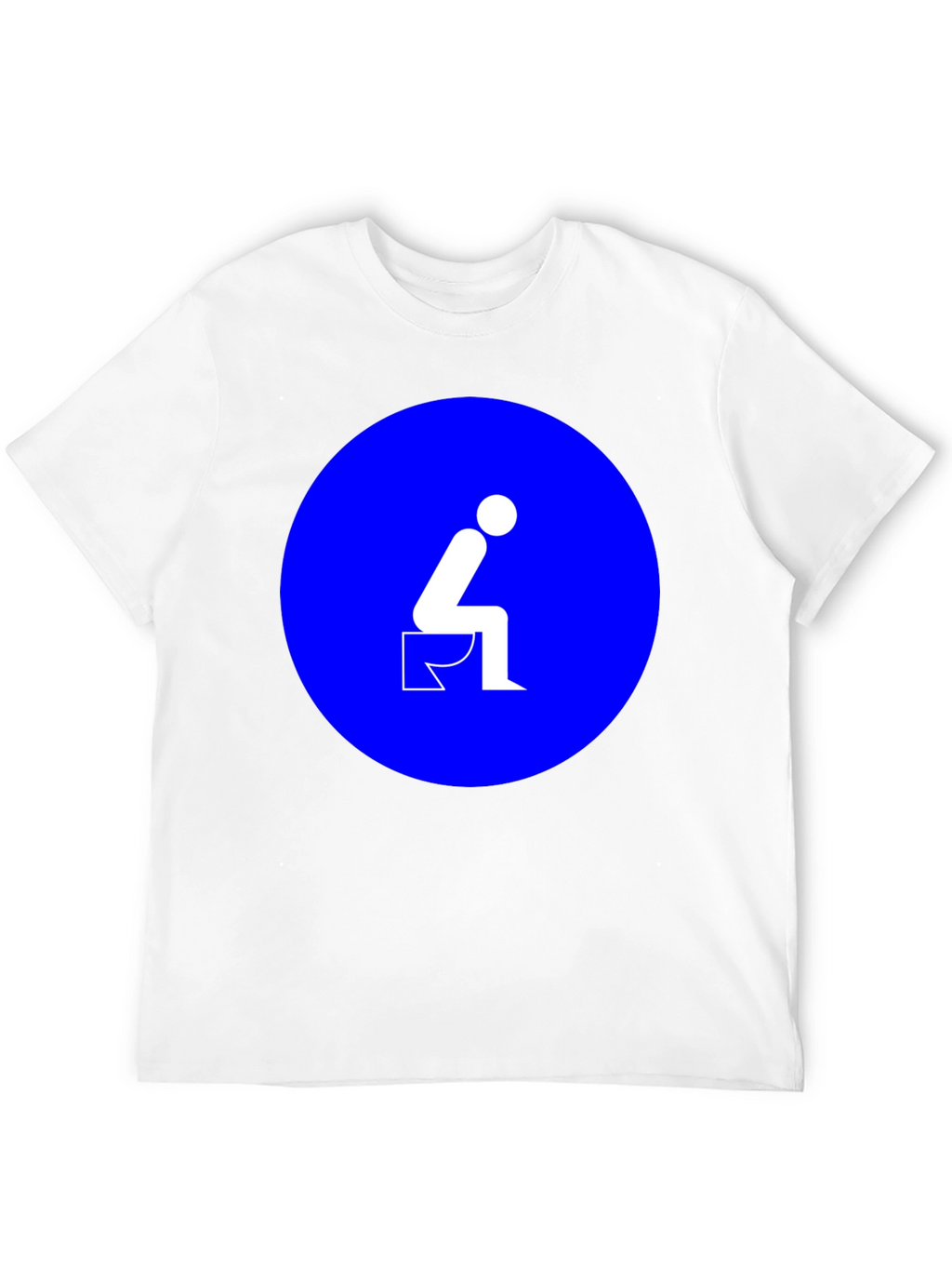Toilet Humor Graphic Tee - Black Cotton T-Shirt