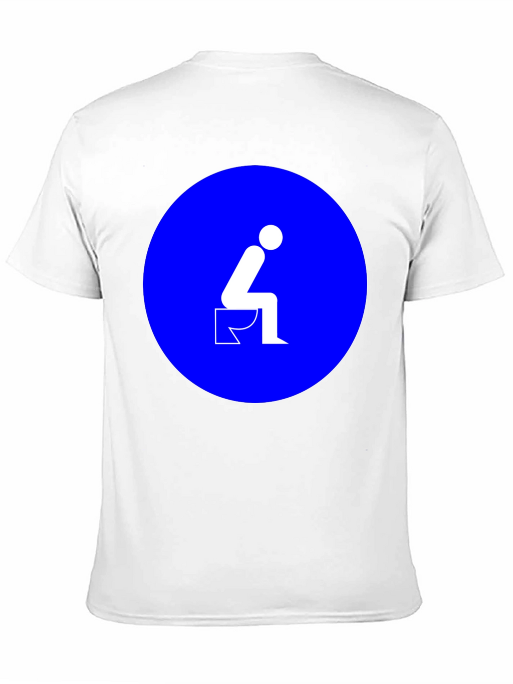 Toilet Humor Graphic Tee - Black Cotton T-Shirt