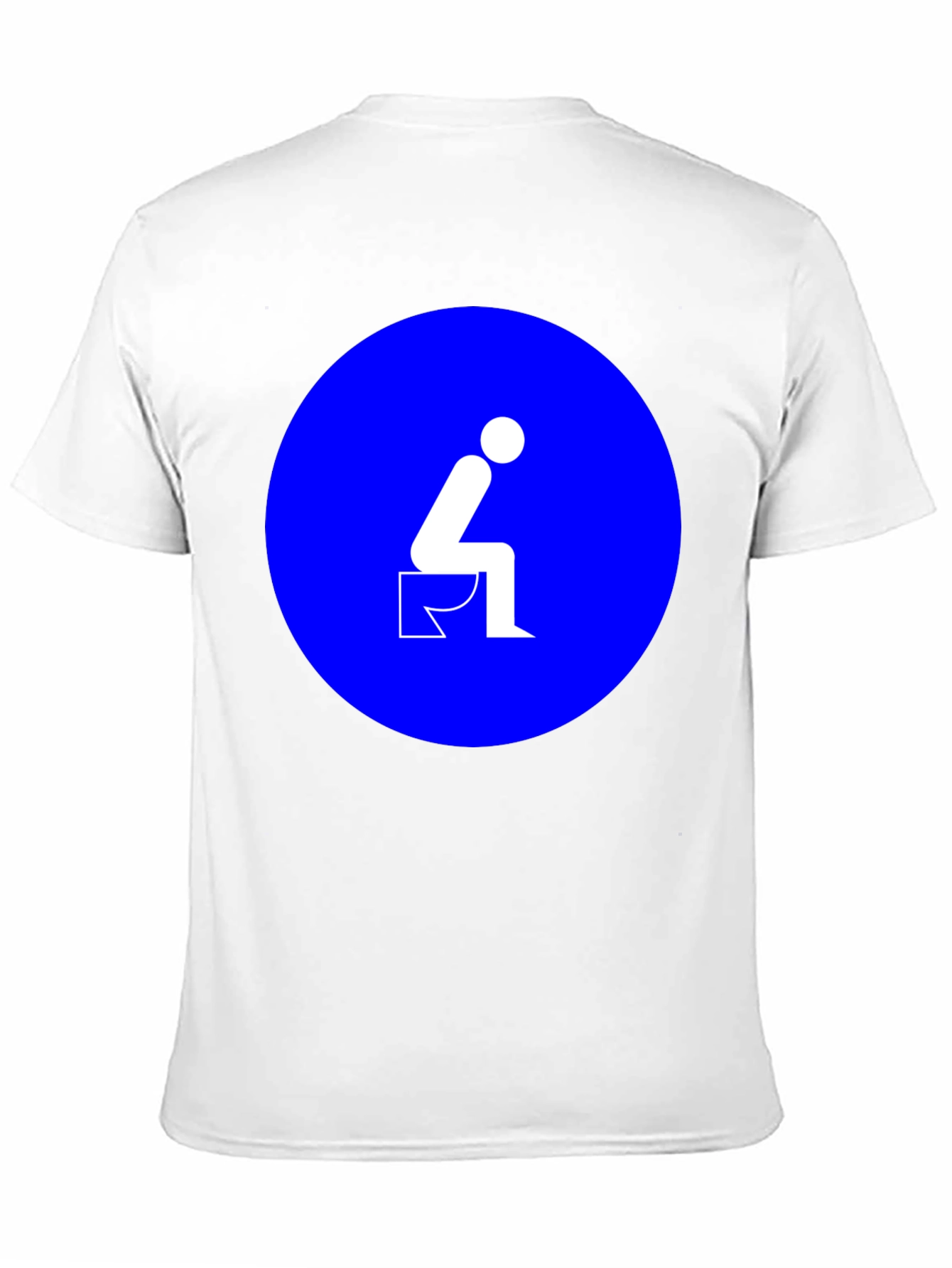 Toilet Humor Graphic Tee - Black Cotton T-Shirt